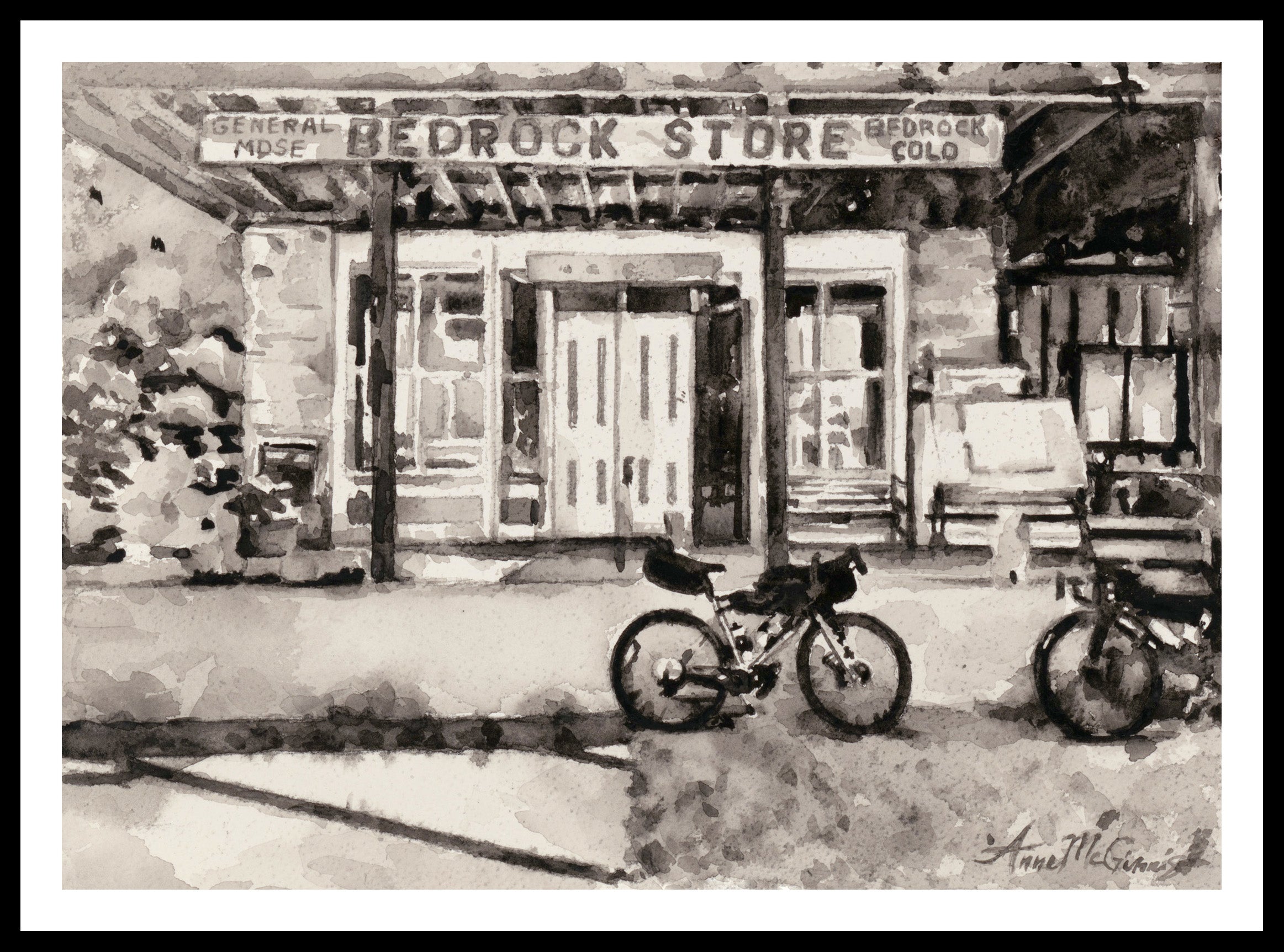 The Cyclists' Oasis - Giclée Print